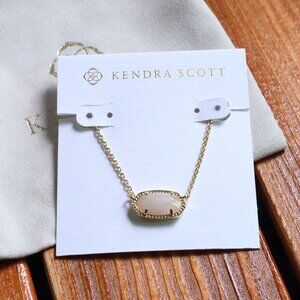 Kendra Scott Elisa Gold Rose Quartz Necklace fashion
